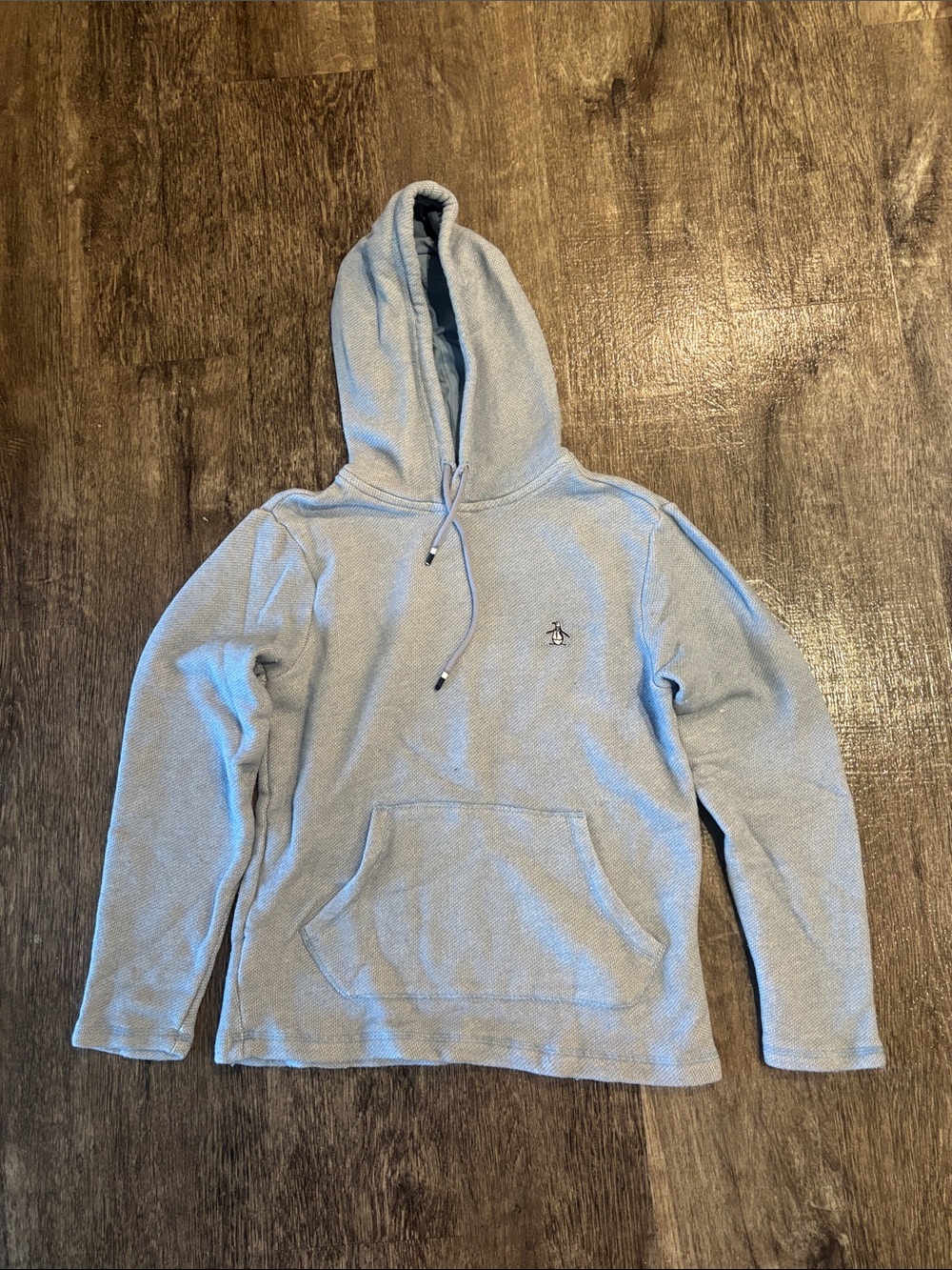 Original Penguin Light Blue Hooded Sweatshirt